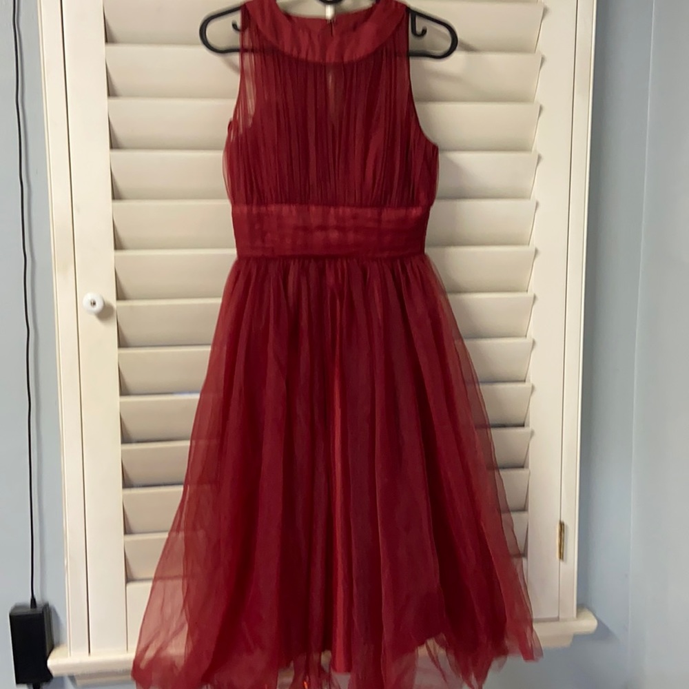 Vintage tulle halter top dress